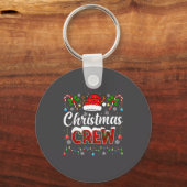 Christmas Crew Holiday Family Xmas Party Matching  Sleutelhanger (Voorkant)