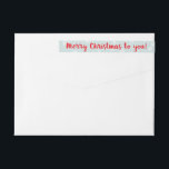 Christmas Crew Holiday Kaart<br><div class="desc">Overeenkomend met de kerstkaart van de kerstbemanning, zal dit wrap-around retouradreslabel een beetje extra juichen voor uw vakantiepost brengen.</div>