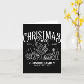 Christmas Crew Matching Family Group  Kaart (Gele Bloem)