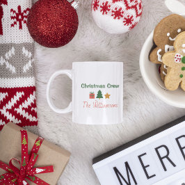 Christmas Crew Personalized Family Holiday Koffiemok