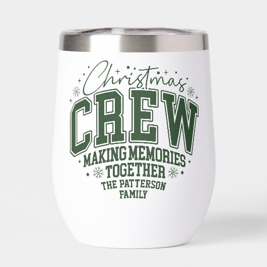 Christmas Crew Personalized Family Name (Achterkant)