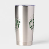 Christmas Crew Personalized Family Name Geïsoleerde Drinkbeker (Links)