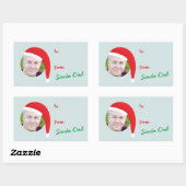 Christmas Crew Photo Holiday Gift Label (Vel)