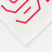 Christmas Crew Red Layered Text Family Santa Xmas  Fleece Deken (Hoek)