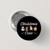 Christmas Crew Ronde Button 3,2 Cm (Voorkant /achterkant)