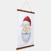 Christmas Crew Santa Head Wall Art Print  Hangend Wandkleed (Gebogen)