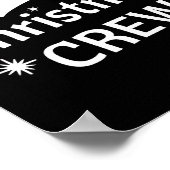 Christmas Crew Santa's Hat Merry Xmas  Poster (Hoek)