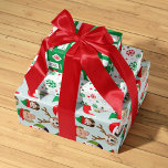 Christmas Crew Six Foto op maat Inpakpapier Vel<br><div class="desc">**Rol neer voor foto Hoe te!** Deze coördinerende reeks van drie vellen cadeauomslag kenmerkt één blad van grappig en zeer vrolijk kerstcadeaupakpapier zal uw vrienden en familie vermaken wanneer u het met de foto's van uw kinderen, ouders, vrienden en zelfs huisdieren personaliseert, die de hele gekke gegoten personages in de...</div>