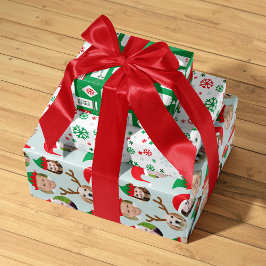 Christmas Crew Six Foto op maat Inpakpapier Vel