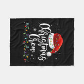 Christmas Crew Xmas Lights Familie Bijpassende Pyj Fleece Deken (Voorkant (Horizontaal))