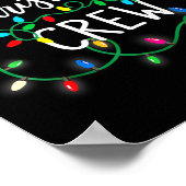 Christmas Crew Xmas Lights Familie Bijpassende Pyj Poster (Hoek)