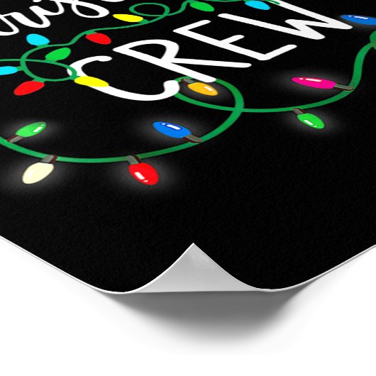 Christmas Crew Xmas Lights Familie Bijpassende Pyj Poster (Hoek)