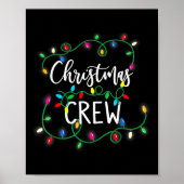Christmas Crew Xmas Lights Familie Bijpassende Pyj Poster (Voorkant)