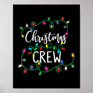 Christmas Crew Xmas Lights Familie Bijpassende Pyj Poster