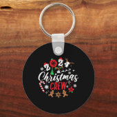 Christmas Crew Xmas Lights Familie Bijpassende Pyj Sleutelhanger (Voorkant)