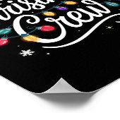 Christmas Crew Xmas Lights Family Matching Pajamas Poster (Hoek)