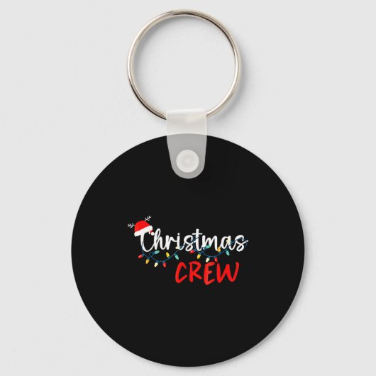 Christmas Crew Xmas Lights Family Matching Pajamas Sleutelhanger (Voorkant)