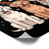 Christmas Crew Xmas Puppy Funny Christmas Labrador Poster (Hoek)