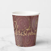 Christmas Crimson Papieren Bekers (Achterkant)