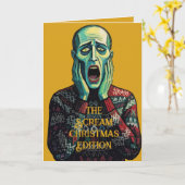 Christmas Crisis - Edvard Munch Seasonal Sweater Kaart (Gele Bloem)
