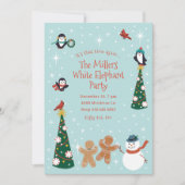 Christmas Critters Holiday Party Kaart (Voorkant)