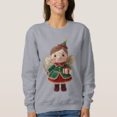 Christmas Crochet Fairy Women’s Sweatshirt – Cute (Voorkant)