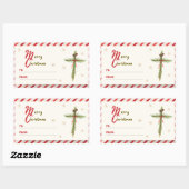 Christmas Cross Label (Vel)