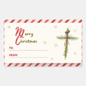 Christmas Cross Label (Voorkant)