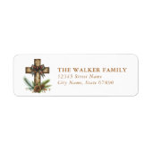 Christmas Cross Return Address Labels (Voorkant)