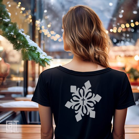 Christmas Cross Snowflake Ornate Classic T-shirt