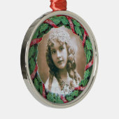 CHRISTMAS CROWN FOTO TEMPLATE METALEN ORNAMENT (Rechts)