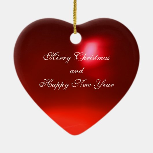 CHRISTMAS CROWN HEART FOTO TEMPLATE, Red Ruby Keramisch Ornament (Achterkant)