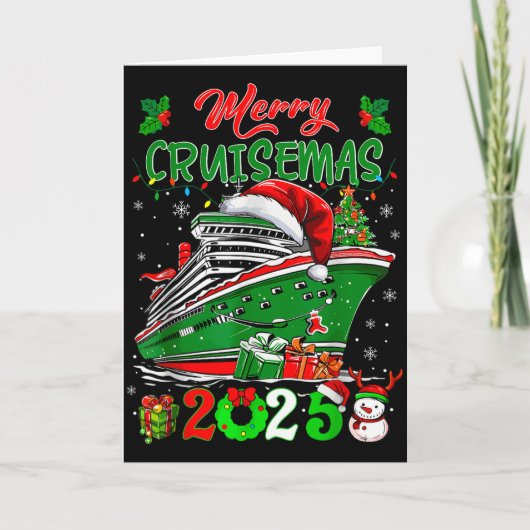 Christmas Cruise 2025 Making Memories For A Lifeti Kaart (Voorkant)