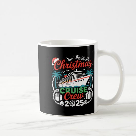 Christmas Cruise Crew 2025 Matching  Koffiemok (Rechts)