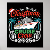 Christmas Cruise Crew 2025 Matching  Poster (Voorkant)