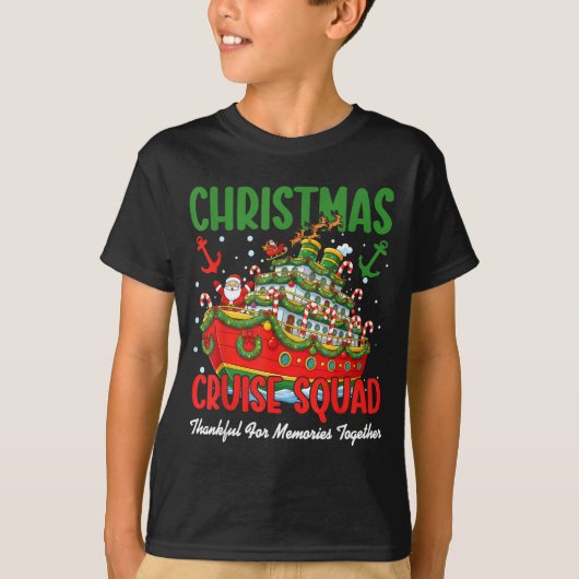 Christmas Cruise Cruisemas Squad 2025 Thankful For T-shirt (Voorkant)