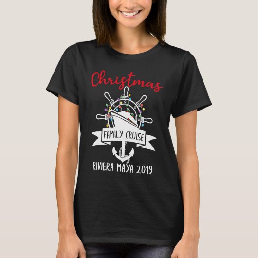 Christmas Cruise Family Matching Group Holidays Tr T-shirt (Voorkant)