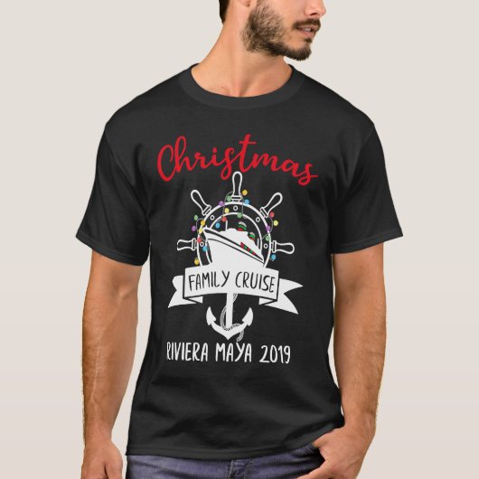 Christmas Cruise Family Matching Group Holidays Tr T-shirt (Voorkant)