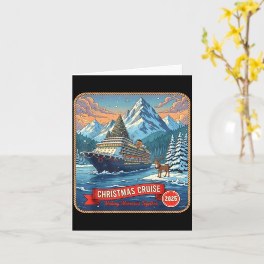 Christmas Cruise Group 2025 Making Memories Cruise Kaart (Gele Bloem)