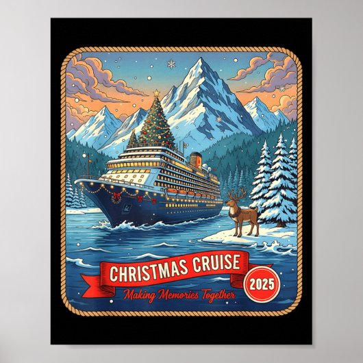 Christmas Cruise Group 2025 Making Memories Cruise Poster (Voorkant)