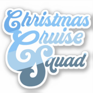 Christmas Cruise Squad Sticker