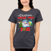 Christmas Cruising' Crew Custom Ship Tri-Blend Shirt (Voorkant)