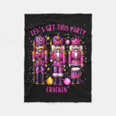 Christmas Crushing It Nutcracker - Funny Retro Ugl Fleece Deken (Voorkant)
