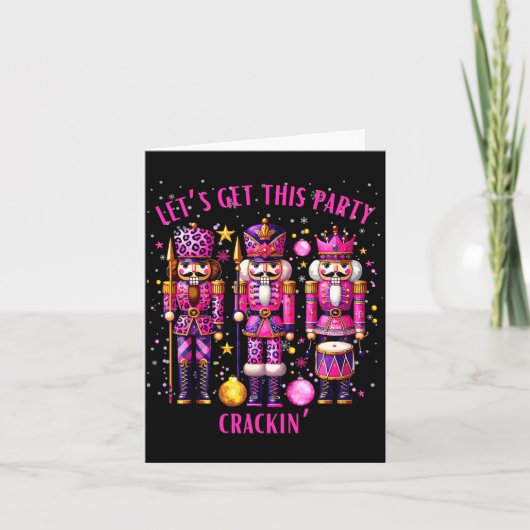 Christmas Crushing It Nutcracker - Funny Retro Ugl Kaart (Voorkant)