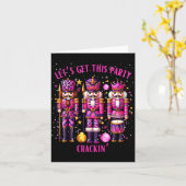 Christmas Crushing It Nutcracker - Funny Retro Ugl Kaart (Gele Bloem)