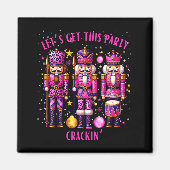 Christmas Crushing It Nutcracker - Funny Retro Ugl Magneet (Voorkant)