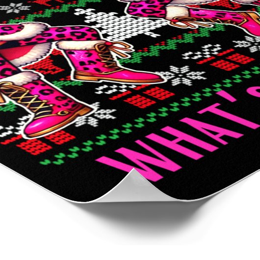 Christmas Crushing It Nutcracker - Funny Retro Ugl Poster (Hoek)