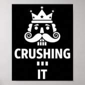 Christmas Crushing It Nutcracker - Funny Retro Ugl Poster (Voorkant)