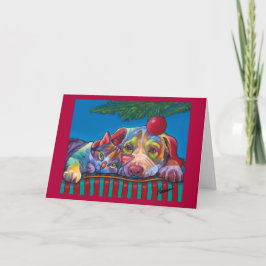 Christmas Cuddlers Holiday Kaart beroemd gemaakt d
