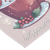 Christmas Cup of Hot Chocolate | Blush Pink Medium Tafelloper (Hoek)